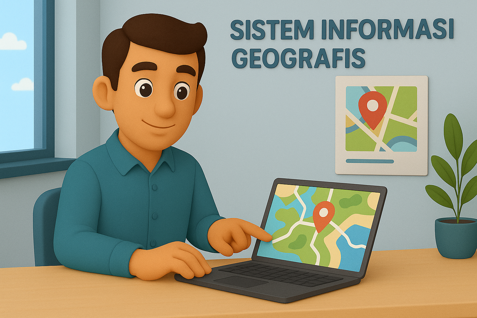 Ilustrasi Sistem Informasi Geografis